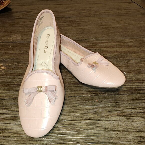 Charter Club Kimii Deconstructed Loafers NWOT Pink 5.5 - Picture 4 of 12